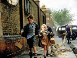 Sebastian Rice-Edwards and Geraldine Muir in Hope and Glory.