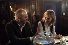 Simon Pegg and Kirsten Dunst in How to Lose Friends and Alienate People. Simon Pegg and Kirsten Dunst in How to Lose Friends and Alienate People.