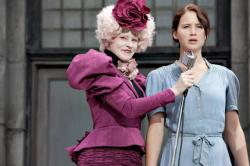 Elizabeth Banks and Jennifer Lawrence in The Hunger Games.