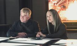 Philip Seymour Hoffman and Julianne Moore in The Hunger Games: Mockingjay - Part 1 Philip Seymour Hoffman and Julianne Moore in The Hunger Games: Mockingjay - Part 1