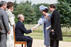 Bill Murray, Olivia Colman and Simon West in Hyde Park on Hudson.