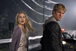 Dianna Agron and Alex Pettyfer in I Am Number Four. Dianna Agron and Alex Pettyfer in I Am Number Four.
