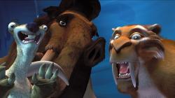 Sid, Manny and Diego in Ice Age.
