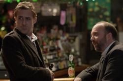 Ryan Gosling and Paul Giamatti in Ides of March.