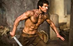Henry Cavill shows off his form as Theseus in Immortals.