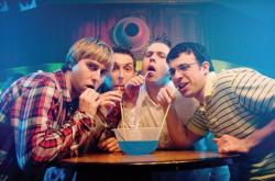 Jay, Neil, Simon and Will in The Inbetweeners Movie.