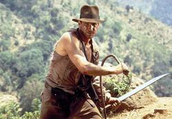 Harrison Ford in Indiana Jones and the Temple of Doom. Harrison Ford in Indiana Jones and the Temple of Doom.