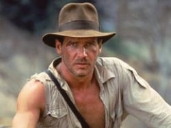 Harrison Ford in Indiana Jones and the Temple of Doom.