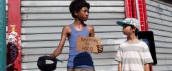 Skylan Brooks and Ethan Dizon in The Inevitable Defeat of Mister and Pete. Skylan Brooks and Ethan Dizon in The Inevitable Defeat of Mister and Pete.