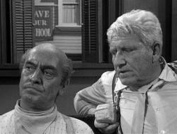 Fredric March and Spencer Tracy in Inherit the Wind.