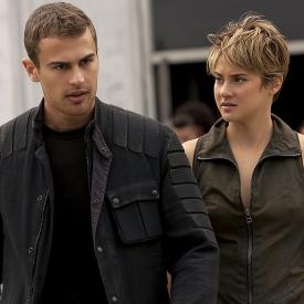 Theo James and Shailene Woodley in Insurgent