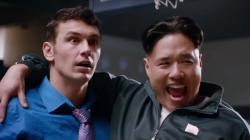 James Franco and Randall Park in The Interview. James Franco and Randall Park in The Interview.