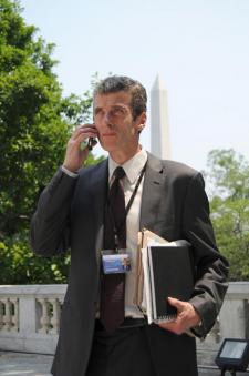 Peter Capaldi is terrific as Malcom Tucker in In the Loop. Peter Capaldi is terrific as Malcom Tucker in In the Loop.