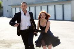 Justin Timberlake and Amanda Seyfried in In Time. Justin Timberlake and Amanda Seyfried in In Time.