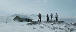 Lachlan Nieboer, Florian Lukas, Stig Henrik Hoff, Rupert Grint, and a spectacular view in Into the White.