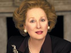 Meryl Streep as Margaret Thatcher in Iron Lady. Meryl Streep as Margaret Thatcher in Iron Lady.