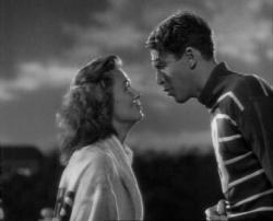 Donna Reed and Jimmy Stewart in It's a Wonderful Life.