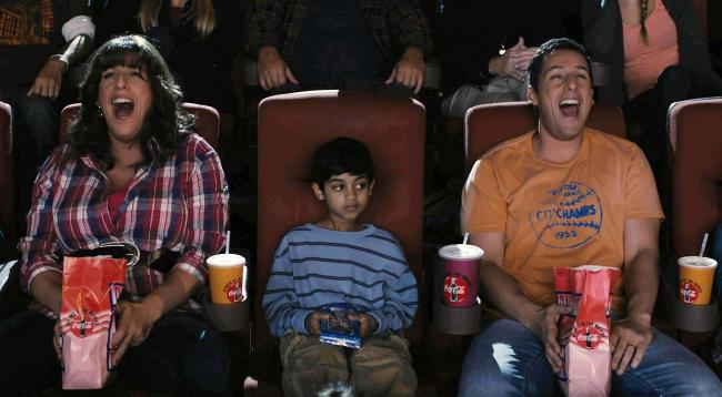 Adam Sandler, Rohan Chand and Adam Sandler in Jack and Jill.