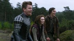 Ewan McGregor, Eleanor Tomlinson and Nicholas Hoult in Jack the Giant Slayer.