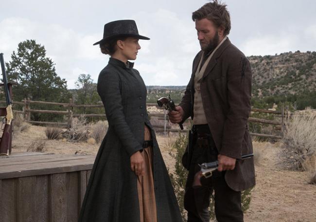 Natalie Portman and Joel Edgerton in Jane Got a Gun. Natalie Portman and Joel Edgerton in Jane Got a Gun.