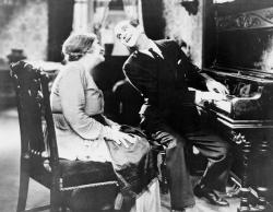 Eugenie Besserer and Al Jolson in The Jazz Singer Eugenie Besserer and Al Jolson in The Jazz Singer