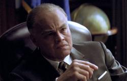 DiCaprio as the older J. Edgar. DiCaprio as the older J. Edgar.