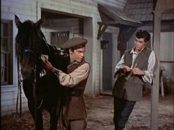 Hal Stalmaster and Richard Beymer in Johnny Tremain