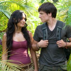 Vanessa Hudgens and Josh Hutcherson in Journey 2: The Mysterious Island