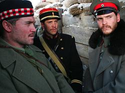 A Scot, French and German soldier bond on Christmas Eve.