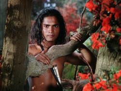 Sabu as Mowgli in The Jungle Book.