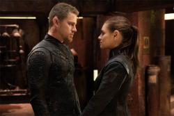 Channing Tatum and Mila Kunis in Jupiter Ascending.