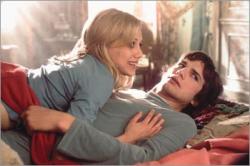 Brittany Murphy and Ashton Kutcher in Just Married. Brittany Murphy and Ashton Kutcher in Just Married.