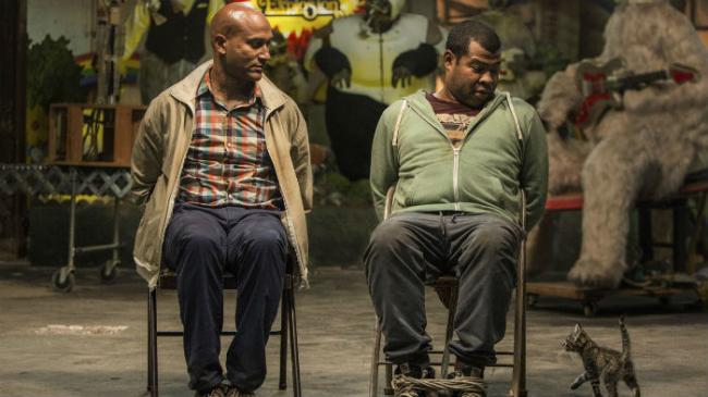 Keegan-Michael Key, Jordan Peele, and Keanu in Keanu. Keegan-Michael Key, Jordan Peele, and Keanu in Keanu.