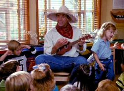 Arnold Schwarzenegger in Kindergarten Cop.