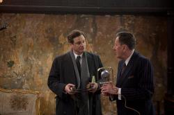 Colin Firth and Geoffrey Rush in The King's Speech. Colin Firth and Geoffrey Rush in The King's Speech.