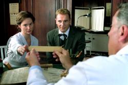 Laura Linney and Liam Neeson in Kinsey. Laura Linney and Liam Neeson in Kinsey.