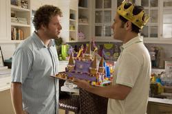 Seth Rogen and Paul Rudd in Knocked Up. Seth Rogen and Paul Rudd in Knocked Up.