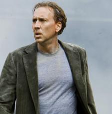 Nicolas Cage shows off his serious face. Nicolas Cage shows off his serious face.