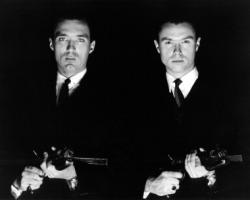 The Kemp brothers doing their best James Cagney impression for The Krays