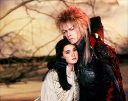 Jennifer Connelly and David Bowie in Labyrinth. Jennifer Connelly and David Bowie in Labyrinth.
