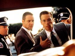 Russell Crowe and Guy Pearce in L.A. Confidential. Russell Crowe and Guy Pearce in L.A. Confidential.