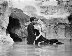 Marcello Mastroianni and Anita Ekberg in La Dolce Vita. Marcello Mastroianni and Anita Ekberg in La Dolce Vita.