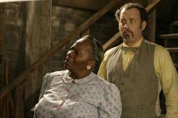 Irma P. Hall and Tom Hanks in The Ladykillers. Irma P. Hall and Tom Hanks in The Ladykillers.