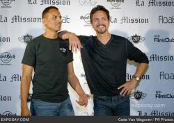 Peter and Benjamin Bratt promoting La Mission. Peter and Benjamin Bratt promoting La Mission.