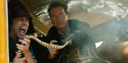 Johnny Knoxville and Arnold Schwarzenegger in The Last Stand Johnny Knoxville and Arnold Schwarzenegger in The Last Stand