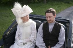 Helen Mirren and James McAvoy. Helen Mirren and James McAvoy.