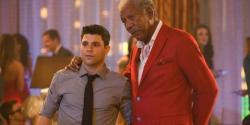 Jerry Ferrara and Morgan Freeman in Last Vegas Jerry Ferrara and Morgan Freeman in Last Vegas