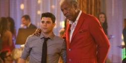 Jerry Ferrara and Morgan Freeman in Last Vegas