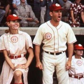 Geena Davis and Tom Hanks in A League of Their Own