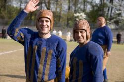 John Krasinski and George Clooney in Leatherheads.